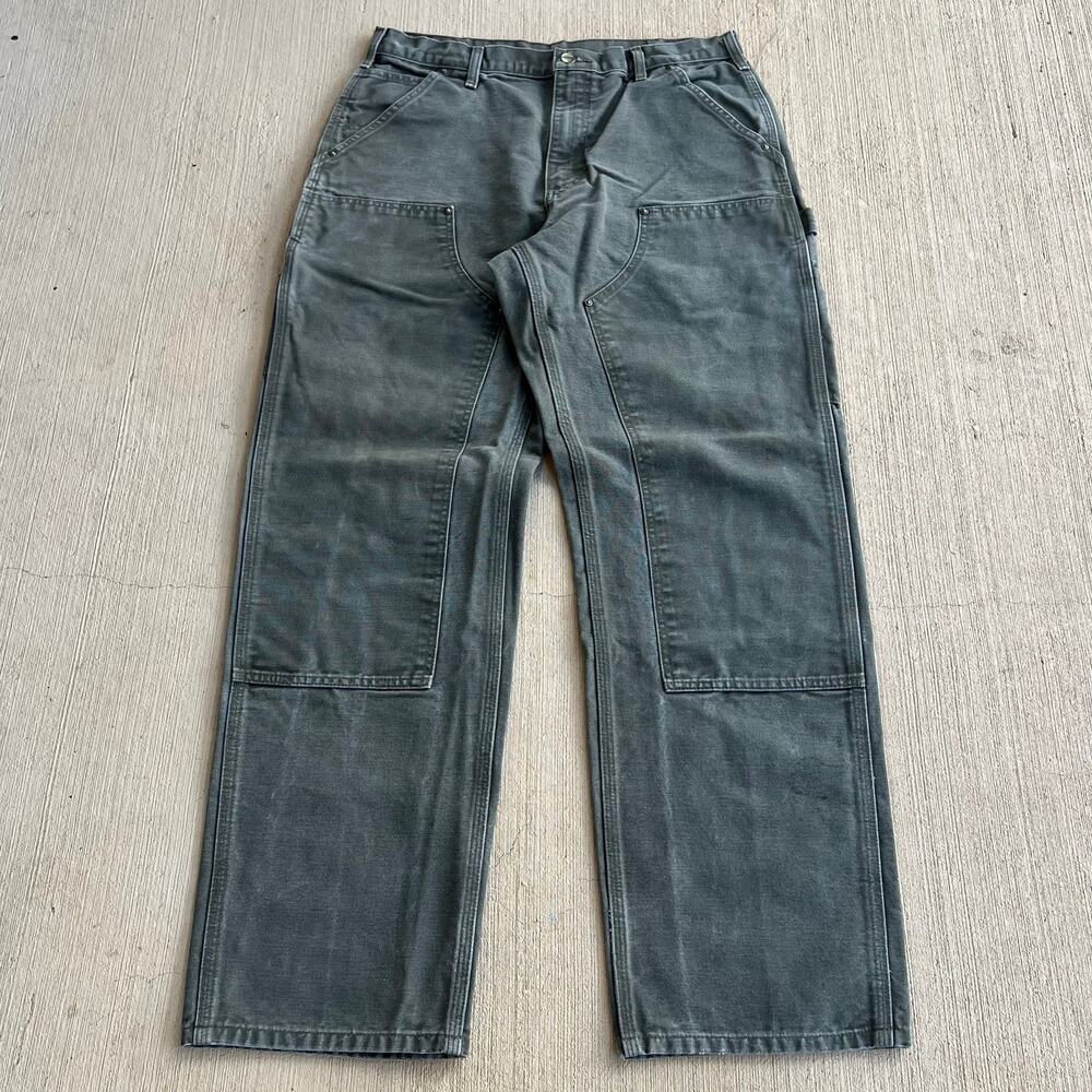 Carhartt B136 MOS green double knee work wear carpenter pants